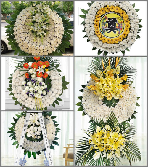 山东聊城东昌府区梁水镇花圈速递